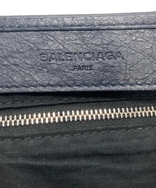 BALENCIAGA（バレンシアガ）BALENCIAGA (バレンシアガ) レザートートバッグ ネイビーの古着・服飾アイテム
