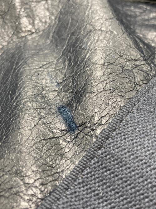 BALENCIAGA（バレンシアガ）BALENCIAGA (バレンシアガ) レザートートバッグ ネイビーの古着・服飾アイテム