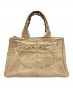 PRADAプラダ）の古着「カナパトートバッグ」｜ベージュ