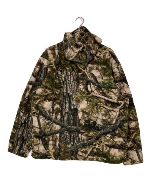 SUPREME（シュプリーム）Supreme (シュプリーム) Polartec Face Mask Half Zip Hooded Sweatshirt グリーン サイズ:XLの古着・服飾アイテム