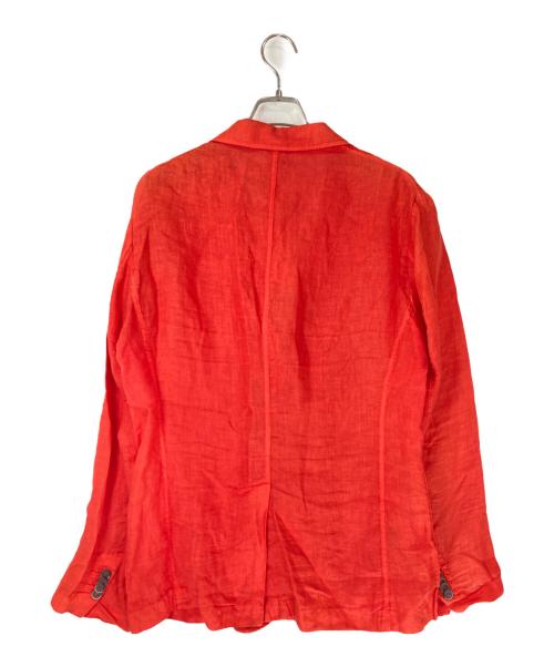 BARENA（バレナ）BARENA (バレナ) 3Bリネンテーラードジャケット レッド サイズ:50の古着・服飾アイテム