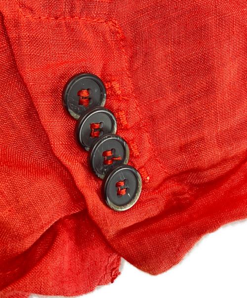 BARENA（バレナ）BARENA (バレナ) 3Bリネンテーラードジャケット レッド サイズ:50の古着・服飾アイテム
