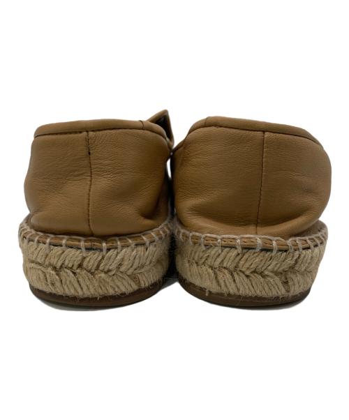 CELINE（セリーヌ）CELINE (セリーヌ) ポインテッドトゥレザーエスパドリーユ ベージュ サイズ:39の古着・服飾アイテム