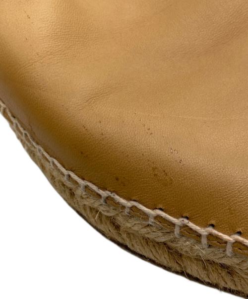 CELINE（セリーヌ）CELINE (セリーヌ) ポインテッドトゥレザーエスパドリーユ ベージュ サイズ:39の古着・服飾アイテム