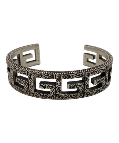 GUCCI（グッチ）GUCCI (グッチ) スクエアGアラベスクバングル シルバーの古着・服飾アイテム