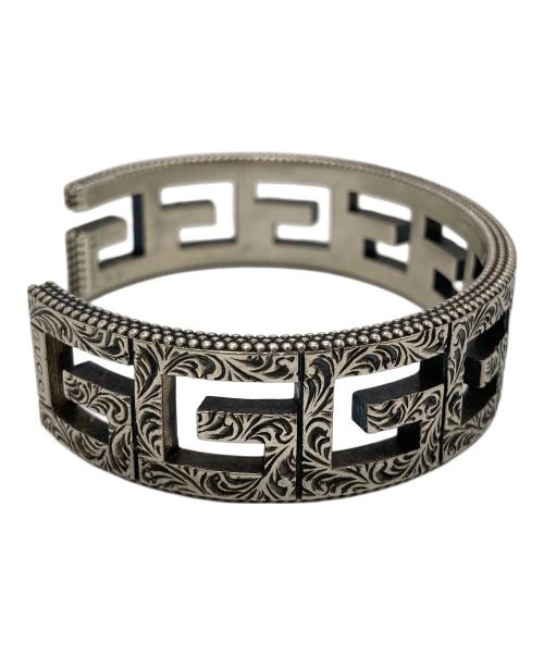 GUCCI（グッチ）GUCCI (グッチ) スクエアGアラベスクバングル シルバーの古着・服飾アイテム