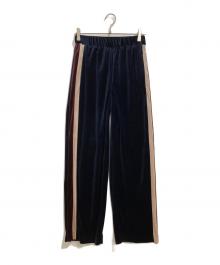 Lisiere（リジェール）の古着「VELVET SIDE LINE PT」｜ネイビー