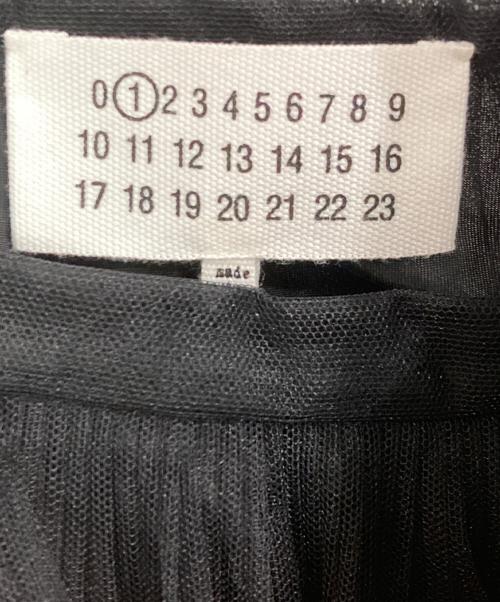 Maison Margiela（メゾンマルジェラ）Maison Margiela (メゾンマルジェラ) チュールプリーツスカート ブラック サイズ:40の古着・服飾アイテム