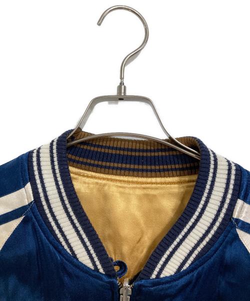 AVIREX（アヴィレックス）AVIREX (アヴィレックス) リバーシブルスカジャン ブルー×イエロー サイズ:Lの古着・服飾アイテム