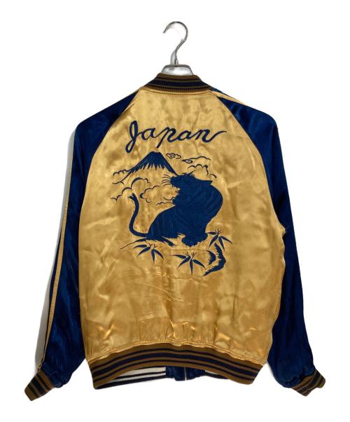 AVIREX（アヴィレックス）AVIREX (アヴィレックス) リバーシブルスカジャン ブルー×イエロー サイズ:Lの古着・服飾アイテム