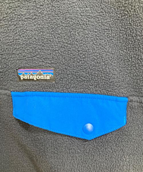 Patagonia（パタゴニア）Patagonia (パタゴニア) シンチラ・スナップT・プルオーバー ブラック×ブルー サイズ:XLの古着・服飾アイテム