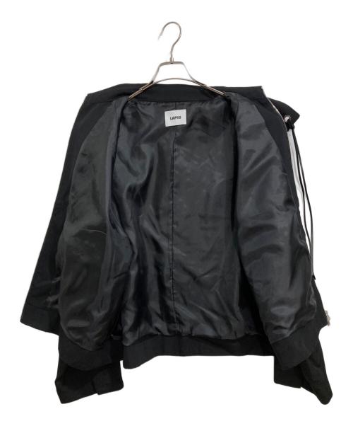 LAPIIS（ラピス）LAPIIS (ラピス) HEAVY WOOL GABARDINE DOUBLE ZIP BLOUSON ブラック サイズ:2の古着・服飾アイテム