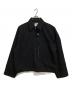 LAPIIS（ラピス）の古着「HEAVY WOOL GABARDINE DOUBLE ZIP BLOUSON」｜ブラック