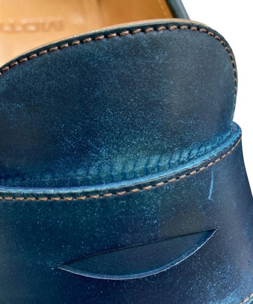 MOTO（モト）MOTO (モト) コードバンコインローファー ネイビー サイズ:3の古着・服飾アイテム