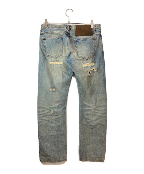 DOLCE & GABBANA（ドルチェ＆ガッバーナ）DOLCE & GABBANA (ドルチェ＆ガッバーナ) クラッシュデニムパンツ ブルー サイズ:46の古着・服飾アイテム