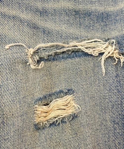 DOLCE & GABBANA（ドルチェ＆ガッバーナ）DOLCE & GABBANA (ドルチェ＆ガッバーナ) クラッシュデニムパンツ ブルー サイズ:46の古着・服飾アイテム