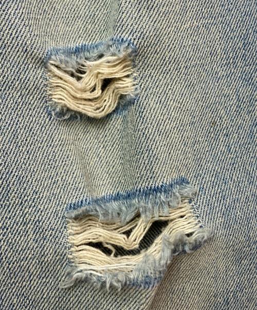 DOLCE & GABBANA（ドルチェ＆ガッバーナ）DOLCE & GABBANA (ドルチェ＆ガッバーナ) クラッシュデニムパンツ ブルー サイズ:46の古着・服飾アイテム