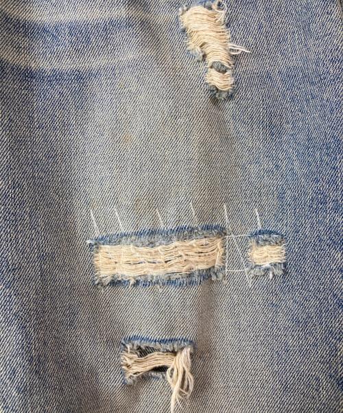 DOLCE & GABBANA（ドルチェ＆ガッバーナ）DOLCE & GABBANA (ドルチェ＆ガッバーナ) クラッシュデニムパンツ ブルー サイズ:46の古着・服飾アイテム