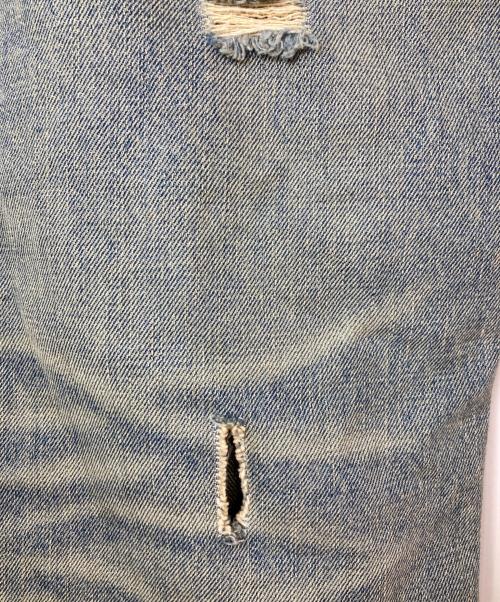 DOLCE & GABBANA（ドルチェ＆ガッバーナ）DOLCE & GABBANA (ドルチェ＆ガッバーナ) クラッシュデニムパンツ ブルー サイズ:46の古着・服飾アイテム