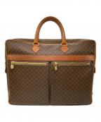 CELINEセリーヌ）の古着「マカダム柄ブリーフケース」｜ブラウン