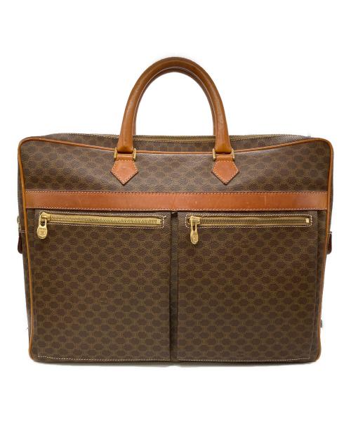 CELINE（セリーヌ）CELINE (セリーヌ) マカダム柄ブリーフケース ブラウンの古着・服飾アイテム