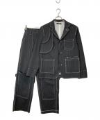 SYU.HOMME/FEMM×STUDIOUSシュウオムフェム×ステュディオス）の古着「セットアップスーツ」｜ブラック