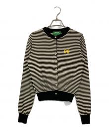 GREEN BUTTER（グリーンバター）の古着「Washable Stripe Cotton CD」｜ベージュ