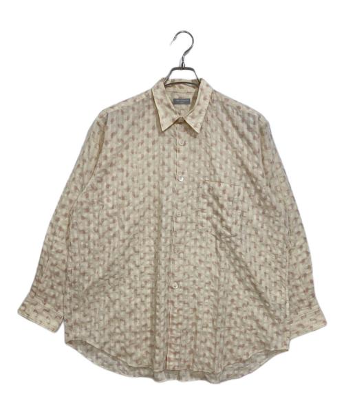 COMME des GARCONS HOMME（コムデギャルソン オム）COMME des GARCONS HOMME (コムデギャルソン オム) 総柄ウールポリシャツ ベージュ サイズ:-の古着・服飾アイテム