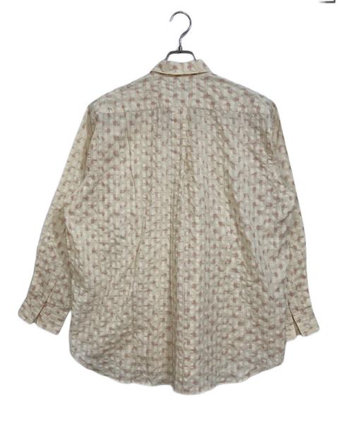 COMME des GARCONS HOMME（コムデギャルソン オム）COMME des GARCONS HOMME (コムデギャルソン オム) 総柄ウールポリシャツ ベージュ サイズ:-の古着・服飾アイテム