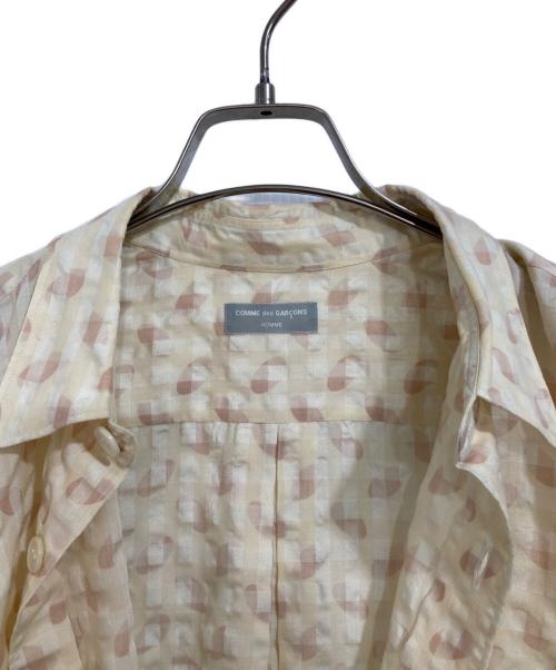 COMME des GARCONS HOMME（コムデギャルソン オム）COMME des GARCONS HOMME (コムデギャルソン オム) 総柄ウールポリシャツ ベージュ サイズ:-の古着・服飾アイテム