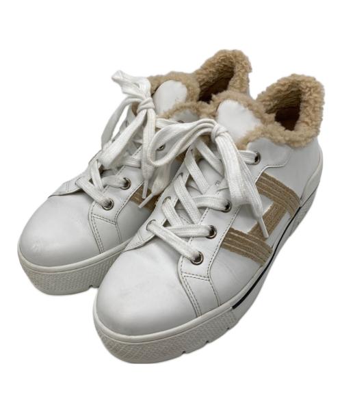 HERMES（エルメス）HERMES (エルメス) シアリング厚底スニーカー ホワイト サイズ:37の古着・服飾アイテム