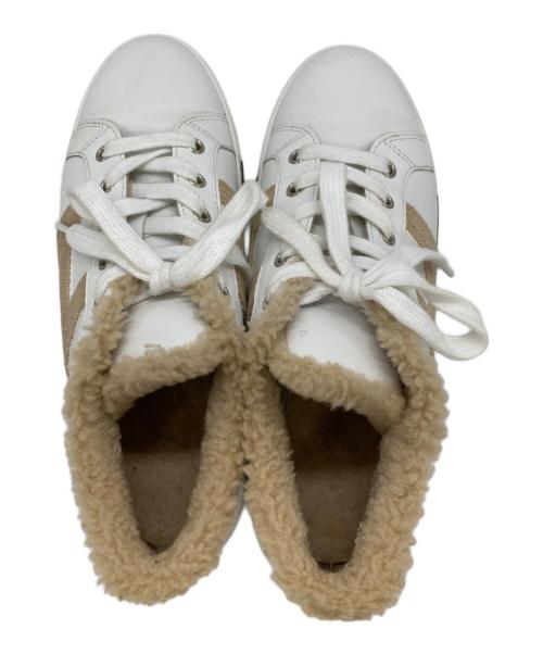 HERMES（エルメス）HERMES (エルメス) シアリング厚底スニーカー ホワイト サイズ:37の古着・服飾アイテム