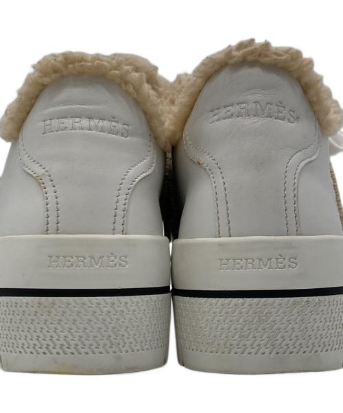 HERMES（エルメス）HERMES (エルメス) シアリング厚底スニーカー ホワイト サイズ:37の古着・服飾アイテム