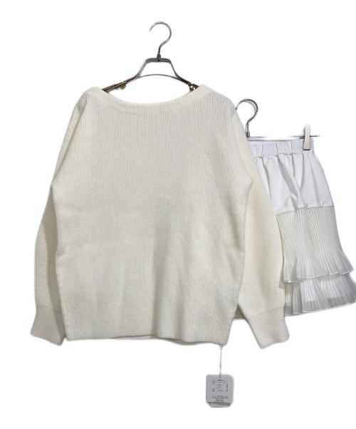 Rirandture（リランドチュール）Rirandture (リランドチュール) オフネックニット×フリルスカートSET ネイビー サイズ:1 未使用品の古着・服飾アイテム