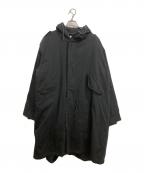 HOUSTONヒューストン）の古着「ライナー付モッズコート」｜ブラック
