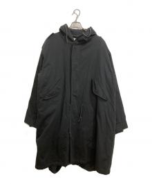 HOUSTON（ヒューストン）の古着「ライナー付モッズコート」｜ブラック