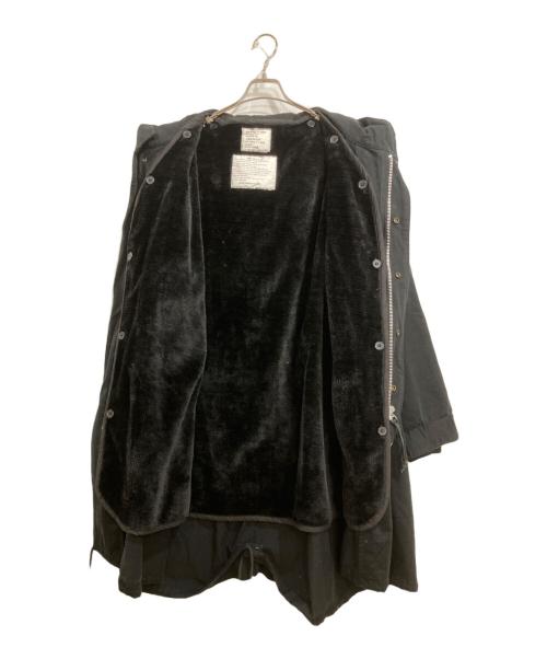 HOUSTON（ヒューストン）HOUSTON (ヒューストン) ライナー付モッズコート ブラック サイズ:largeの古着・服飾アイテム