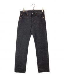 LEVI'S（リーバイス）の古着「501セルビッジブラックデニムパンツ」｜ブラック