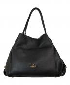 COACHコーチ）の古着「イーディーショルダーバッグ」｜ブラック