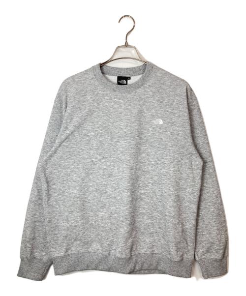 THE NORTH FACE（ザ ノース フェイス）THE NORTH FACE (ザ ノース フェイス) スモールロゴヘザースウェットクルー グレー サイズ:Lの古着・服飾アイテム