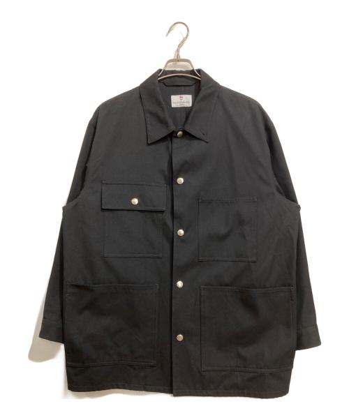 mb（エムビー）mb (エムビー) ハイエンド尾州ウールカバーオール ブラック サイズ:Mの古着・服飾アイテム