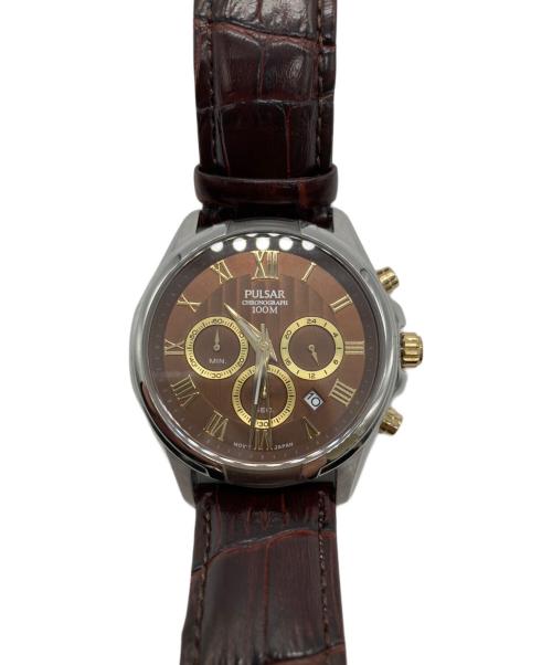 PULSAR（パルサー）PULSAR (パルサー) リストウォッチ ブラウンの古着・服飾アイテム