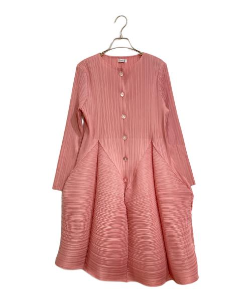 ABISTE（アビステ）ABISTE (アビステ) 変形プリーツバルーンヘムワンピース ピンク サイズ:SIZE 40の古着・服飾アイテム