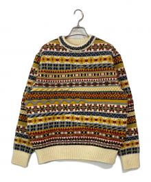 Coohem（コーヘン）の古着「フェアアイル プルオーバーニット」｜ブラウン