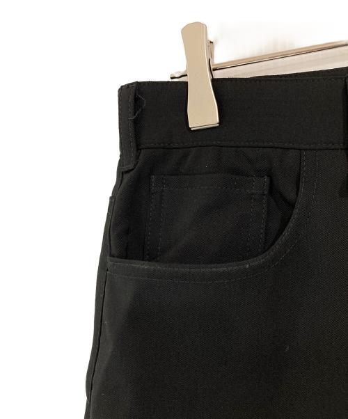 BALENCIAGA（バレンシアガ）BALENCIAGA (バレンシアガ) ウールサージ5Pスラックス ブラック サイズ:44の古着・服飾アイテム