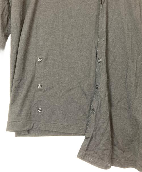 REGULATION Yohji Yamamoto（レギュレーションヨウジヤマモト）REGULATION Yohji Yamamoto (レギュレーションヨウジヤマモト) アシンメトリーカットウールニット ブラック サイズ:3の古着・服飾アイテム