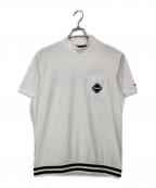 F.C.R.B.エフシーレアルブリストル）の古着「TRAINING RIBBED HEM S/S MOCKNECK TOP」｜ホワイト