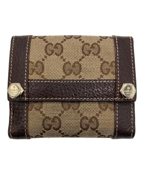 GUCCI（グッチ）GUCCI (グッチ) 2つ折り財布 ベージュの古着・服飾アイテム
