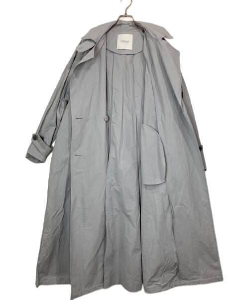 emmi atelier（エミアトリエ）emmi atelier (エミアトリエ) 2wayトレンチコート ブルー サイズ:FREEの古着・服飾アイテム