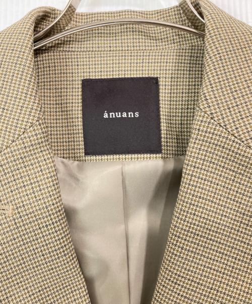 anuans（アニュアンス）anuans (アニュアンス) ダブルジャケット ベージュ サイズ:FREEの古着・服飾アイテム